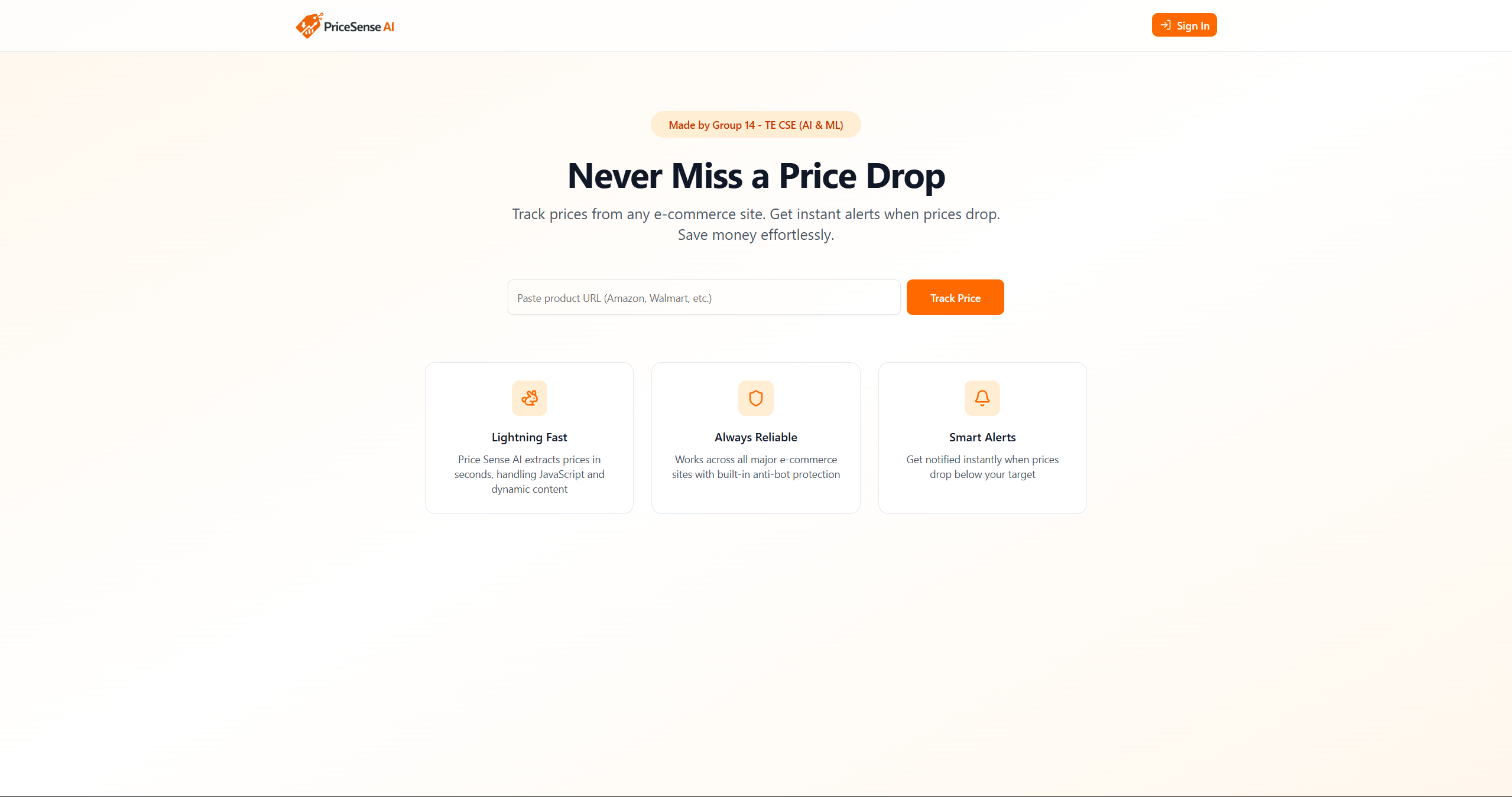 PriceSenseAI Smart Product Price Tracker